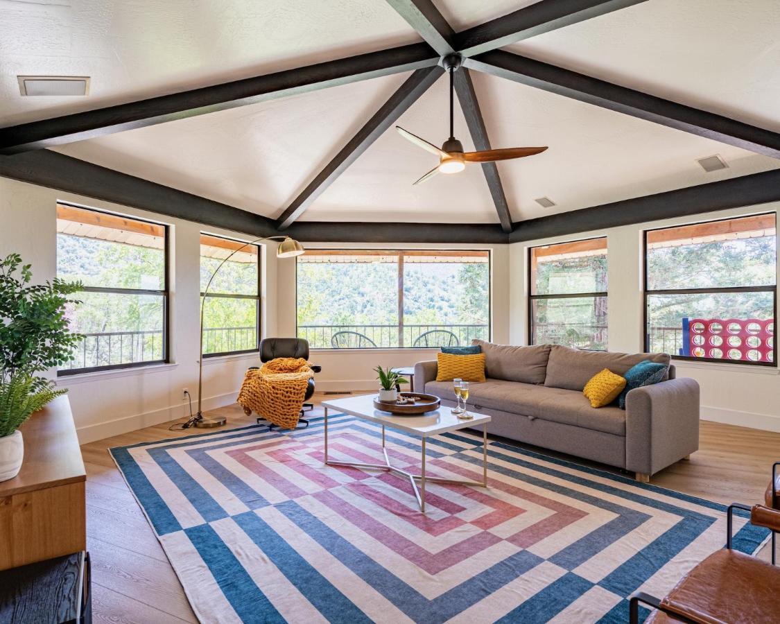Secluded Mtn Top Family Haven W/Views Spa & Arcade Three Rivers Eksteriør billede